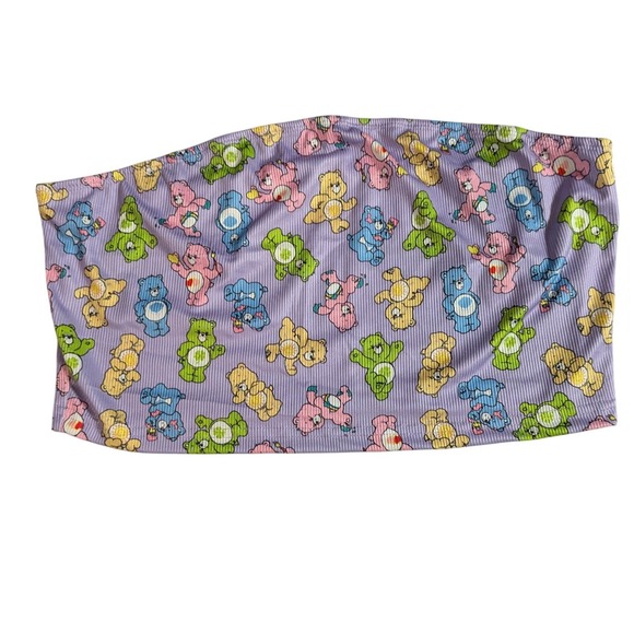 SHEIN Other - SHEIN Care Bears‎ Print Ribbed Tube Top Lavender 1XL